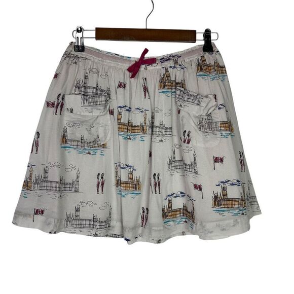 Mini Boden London Print Full Skirt size 11-12 year Gray - Picture 1 of 9